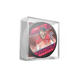 Inglasco 2024 Washington Capitals Captain Alex Ovechkin Souvenir Hockey Puck W/Cube