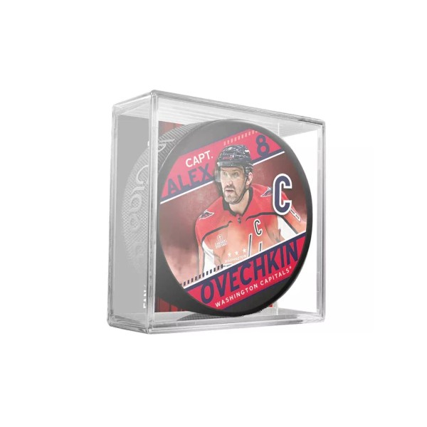 Inglasco 2024 Washington Capitals Captain Alex Ovechkin Souvenir Hockey Puck