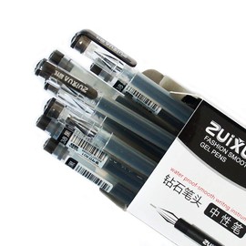 CS-801 Extra Fine Point Pen 0.38mm - Assorted Colors - Box of 12 (Black)