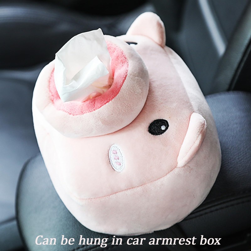 Spldsun Car Tissue Box, Plush Tissue Box, Creative Tissue Box,