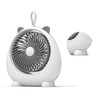 Cat Ear Desk Fan for Student Two Levels Adjustable Large