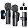 MULBEVD Wireless Lavalier Microphone with Magnetic Clip, Mini Mic for