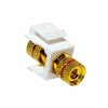 Faconet Set with 2x Audio Cable Speaker Cable Binding Post