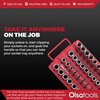 Olsa Tools Socket Organizer Tray - Portable Red Rail with