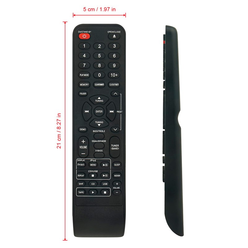 VINABTY RRMCGA205AWSA Replacement Remote Control Fit for Sharp Audio System