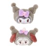 Sanrio Mikko Illustrations Hair Clip Set Kuromi Right-facing and Left-facing