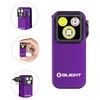 Olight Oclip Pro Purple Clip on Light, Floodlight Spotlight/Red Light,