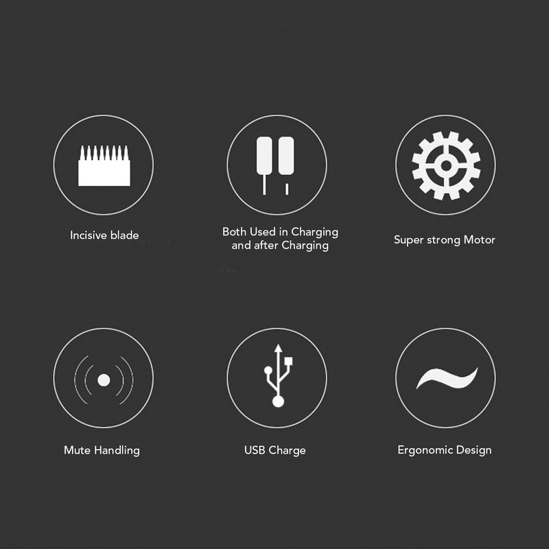 Professional Hair Trimmer T Blade Rechargeable Detail Beard Clipper with
