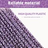 25 Pcs Reusable Leopard Straws with Cleaning Brushes, Purple