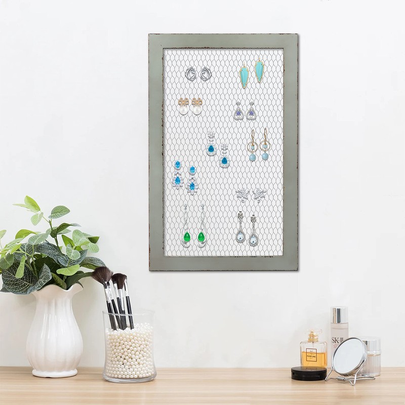 SOFE Chicken Wire Frame Bulletin Boards, Rustic Grid Wall Panels