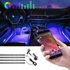Generico Smart App Bluetooth 4 Streifen 48 LED Innenfarben Auto