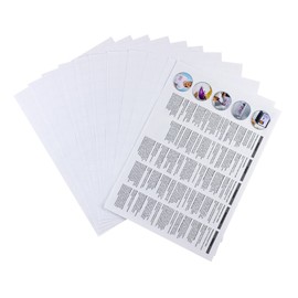 HERMA 4524 Textile Film for Light and White Textiles, Pack of 10, Iron-On Film A4 to Design Yourself, T-Shirt Transfer Film for Printing and Iron, Printable Inkjet Printer Transfer Film