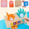 Wooden Maths Toy Counting Learning for Children, Educational Calculation Game