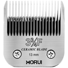 morui 3-3/4F Cut Length 1/2"(13mm) Detachable Ceramic Pet Dog Clipper Blades Compatible with Most Andis,Oster A5 Wahl KM Series Clippers