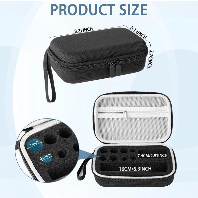 Portable Peptide Case for Fridge, Holds Peptide 1-30ml Vials Standard