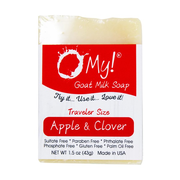 O My! Goat Milk Soap Traveler 1.5oz Bar - Apple