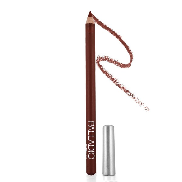 Palladio Lápiz delineador de labios, de madera, firme pero suave,