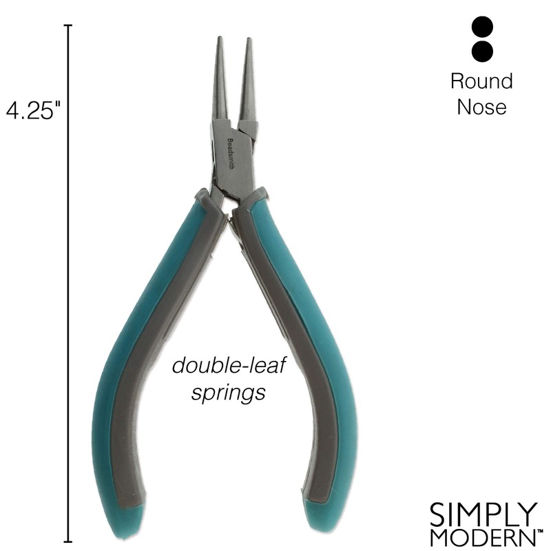 Beadsmith Simply Modern Series Round Nose Pliers 4.75" Long