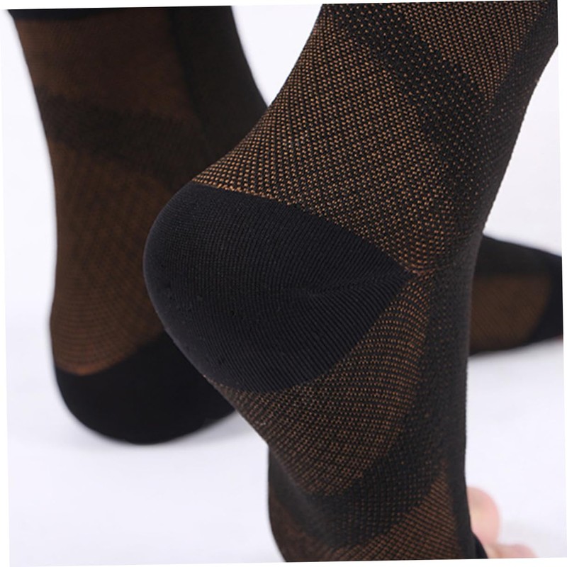 Protector de Tobillo, Calcetines de Compresión 1 Par, Poliéster Nylon