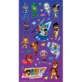 PJ Masks Power Heroes Assortment Stickers | Includes 3 Types of Stickers | Perfect for Decoration and Scrapbooking, Blue