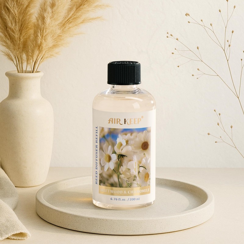 Airkeep Reed Diffuser Oil Refill with Diffuser Sticks, 6.76 Fl