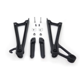 HONGK- Black Passenger Foot Peg Compatible with Yamaha Yzf R6 R6S 2003-2006 2007 2008 2009 2010 [B01C0STUX2]