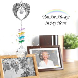 Sympathy Gifts for Loss of Loved One Crystal Suncatcher Sympathy Rainbow Bereavement Grief Memorial Gifts Ideas for Loss of Mom Dad Friend Child Cat Dog Pet