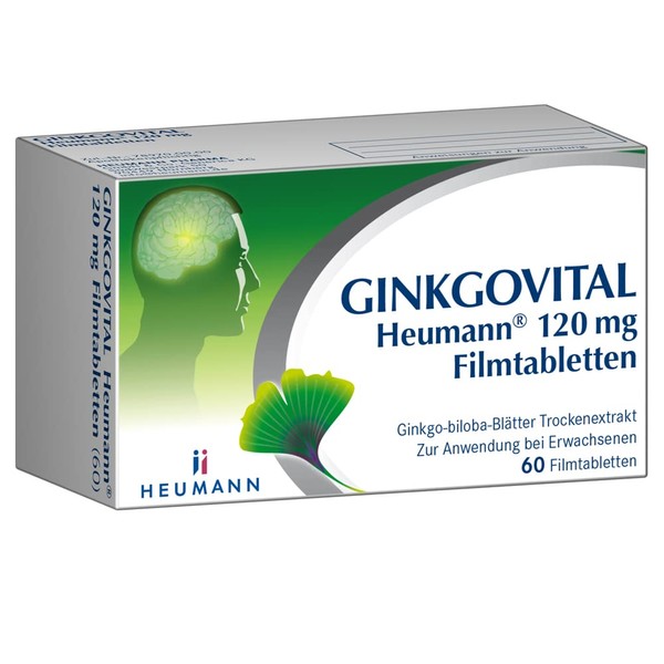 Ginkgovital Heumann 120 mg Film-Coated Tablets Pack of 60