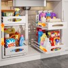 mixeshop Under Sink Organizer, 2 Tier Under Sink Organizers and