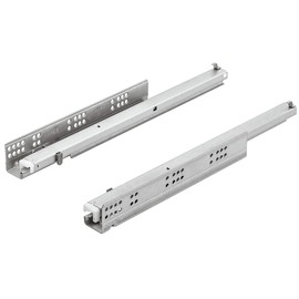 Gedotec Drawer Runners Full Extension – 1 Pair – Pull-Outs: 550 mm – Underfloor Guide with Pin Mounting – Telescopic Runners for Wooden Drawers – Drawer Rails with Damping