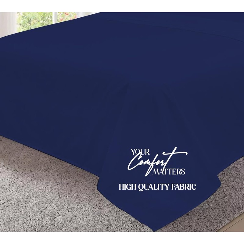 MistyMorning Flat Sheet, Soft & Premium quality Bedding & Linen,