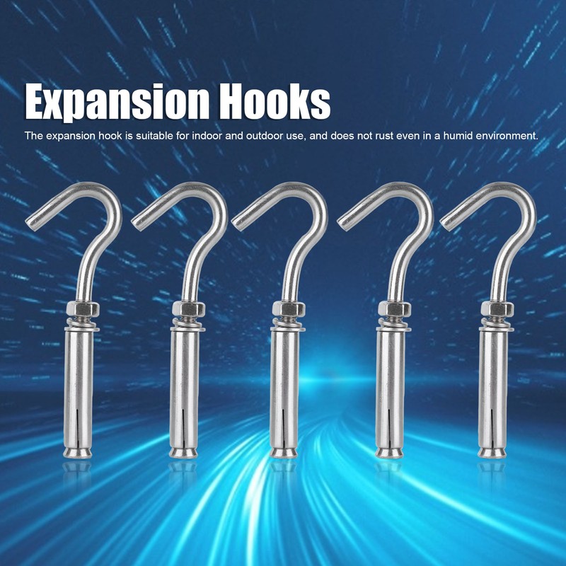 304 Stainless Steel Opening Expansion Hook Wear Resistant Anti Corrosion