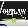 Outlaw Decal Sticker for Car Window 8.0 Inch BG 636
