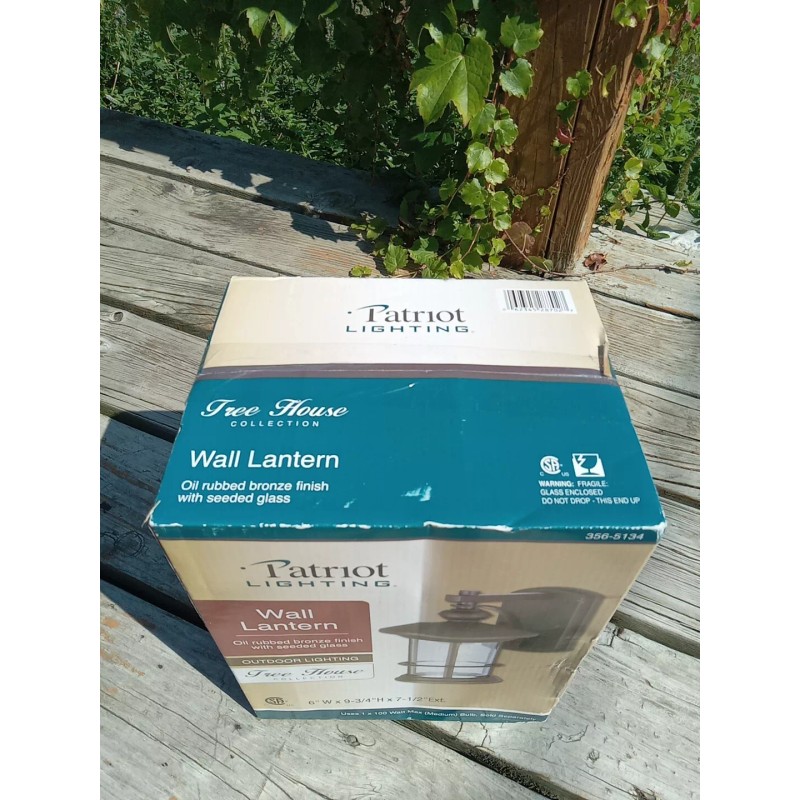 Patriot Lighting (1) Outdoor Wall Light Round Lantern Oil Rubbed
