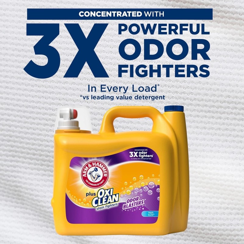 Arm & Hammer OxiClean Laundry Detergent, 128 Loads, 166.5 Fl