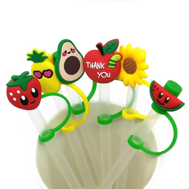 Sunflower Straw Plug Reusable Splash Proof Plugs Kitchen Tool Straw