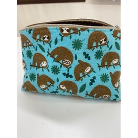Cosmetic bag, sloth makeup bag, Sloth Gift for Her, Cute Sloth Bag, Sloth Zipper Pouch, Gifts for Sloth Lovers, Sloth Cosmetic Bag