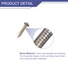 sourcing map 140Pcs Small Tiny Nails 1.2x8mm(DXL) Tiny Brass Nails