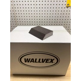 Wallvex New Black Single Angle Medium Drywall Sanding Sponge Box of 100