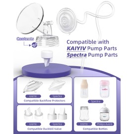 Spectra Replacement Pump Parts Compatible with Spectra S2 S1 Replacement Kit for Pump Parts 24 mm Flange Duckbill Valve Tube Bottle Backflow Protector, Not Original S2 S1 Accessories