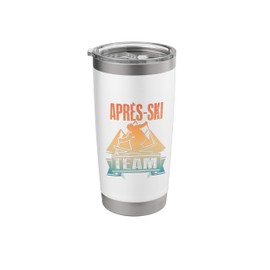 Funny Apres Ski Design For Men Women Apres Ski Party Lover Stainless Steel Insulated Tumbler