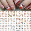 3 Sheets Christmas Nail Art Stickers Snowflake 3D Self-Adhesive Christmas
