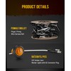 Partsam 50 Pcs 3/4" Amber Side Marker Lights with Connector