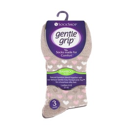 6 pairs Gentle Grip Loose Top Non Binding Elastic Bamboo Socks UK 4-8 EUR 37-42 (RM34)