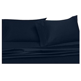 Royal Collection Ultra-Soft Sheets, Silky Soft Bed Sheets Set, Deep Pocket, Wrinkle and Fade Resistant, Hypoallergenic (Twin XL Navy)