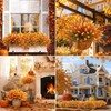 JoyeuVie Autumn Flowers Artificial 18 Pcs Autumn Decorations Fall Lavender