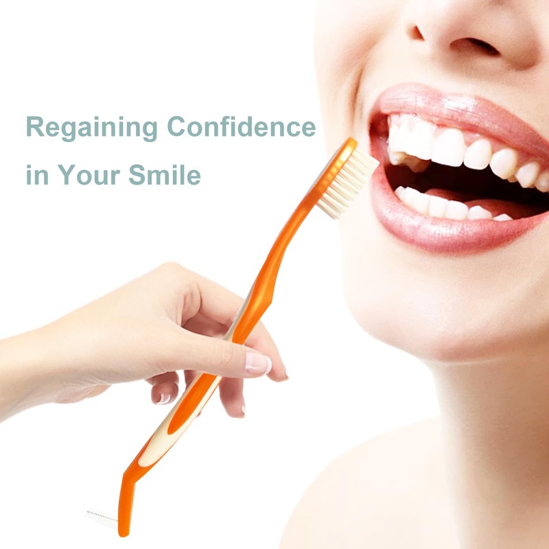 FRUTA 5pcs Dual End Brush V-Trim Orthodontic Toothbrush Tiny Interdental