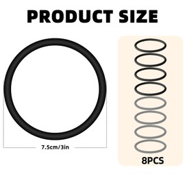 8 Stück Patellabänder, Silikon Patellasehnen Stützgurt für Kniestabilität Elastisch Patella-Knieorthesen für Männer und Frauen Beim Sport Laufen Basketball Wandern Fußball (Schwarz, Grau)