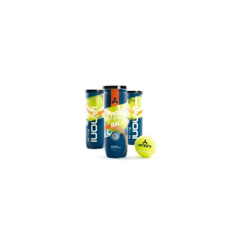 Premium Padel Tennis Balls, Pack of 9, 3 Tubes With