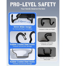 PengLAI Gym Grips – A Pair of Weight lifting Straps for Deadlifts, Barbell Rows, Pull-Ups & Strength Training | Powerlifting & Bodybuilding Workout Equipment